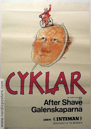 Cyklar 1985 poster Find more: After Shave Find more: Galenskaparna Find more: Revy Bikes