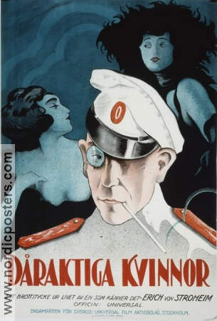 Movie Poster Foolish Wives 1922 Swedish