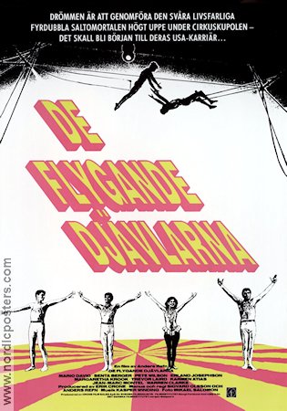 De flygande djävlarna 1985 movie poster Senta Berger Anders Refn Circus