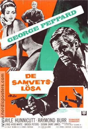 P.J. 1968 movie poster George Peppard Raymond Burr Gayle Hunnicutt John Guillermin