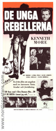 De unga rebellerna 1962 poster Kenneth More Ray Brooks Anneke Wills Clive Donner Rock och pop Musikaler