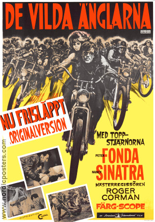 The Wild Angels 1966 movie poster Peter Fonda Nancy Sinatra Bruce Dern Roger Corman Motorcycles