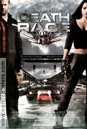 Death Race 2008 movie poster Jason Statham Joan Allen Tyrese Gibson Paul WS Anderson Cars and racing