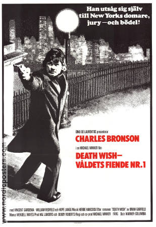 Death Wish 1974 poster Charles Bronson Michael Winner