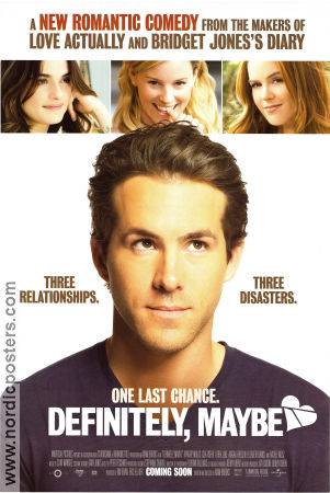 Definitely Maybe 2008 poster Ryan Reynolds Adam Brooks