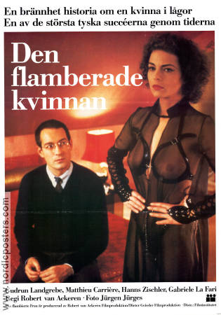 Die flambierte Frau 1983 movie poster Gudrun Landgrebe Robert van Ackeren