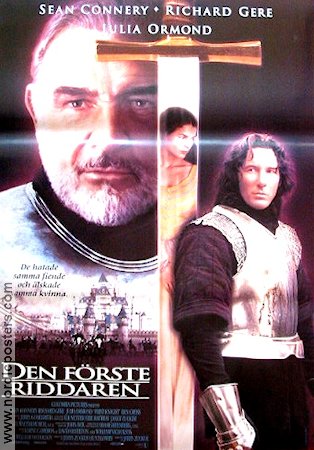 First Knight 1995 movie poster Sean Connery Richard Gere Julia Ormond Jerry Zucker