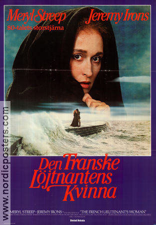 The French Lieutenant´s Woman 1981 movie poster Meryl Streep Jeremy Irons Karel Reisz Romance Beach