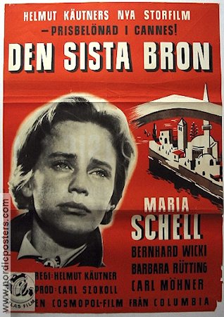 Die letzte Brucke 1954 movie poster Maria Schell Bridges