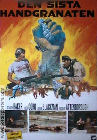 Den sista handgranaten 1971 movie poster Stanley Baker