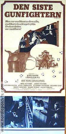 The Shootist 1976 movie poster John Wayne Lauren Bacall Ron Howard Don Siegel