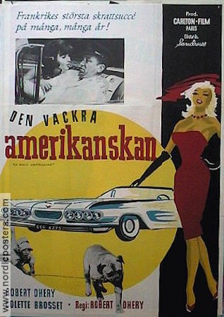 La belle Americaine 1961 movie poster Robert Dhéry Cars and racing
