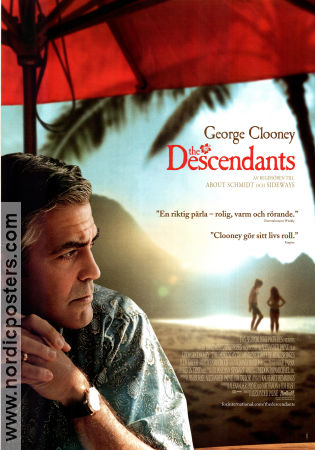 The Descendants 2011 movie poster George Clooney Shailene Woodley Alexander Payne