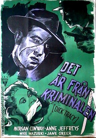 Dick Tracy 1946 poster Morgan Conway