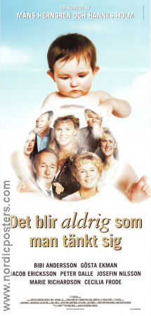 Det blir aldrig som man tänkt sig 2000 movie poster Bibi Andersson Gösta Ekman Hannes Holm Måns Herngren Kids