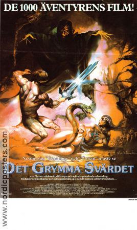 The Sword and the Sorcerer 1982 movie poster Lee Horsley Richard Lynch Kathleen Belle Albert Pyunm