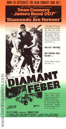 Diamonds Are Forever 1971 poster Sean Connery Guy Hamilton