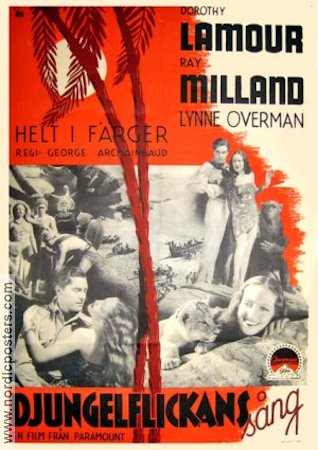 Her Jungle Love 1938 movie poster Dorothy Lamour Ray Milland