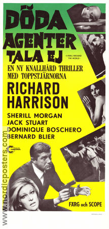 Duello nel mondo 1966 movie poster Richard Harris Helene Chanel Sherill Morgan Luigi Scattini Agents