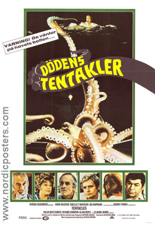 Tentacles 1977 poster John Huston Ovidio G Assonitis