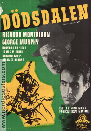 Dödsdalen 1949 poster Ricardo Montalban George Murphy Anthony Mann