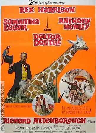 Doctor Dolittle 1967 poster Rex Harrison