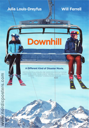 Downhill 2020 movie poster Julia Louis-Dreyfus Will Ferrell Zach Woods Winter sports