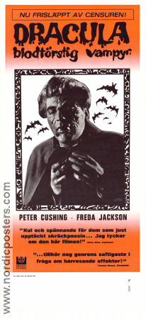 Dracula blodtörstig vampyr 1968 poster Peter Cushing Freda Jackson Martita Hunt Yvonne Monlaur Terence Fisher Filmbolag: Hammer Films Hitta mer: Dracula