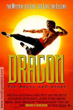 Dragon the Bruce Lee Story 1993 movie poster Jason Scott Lee Lauren Holly Rob Cohen Martial arts