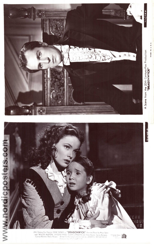 Dragonwyck 1946 photos Gene Tierney Walter Huston Vincent Price Joseph L Mankiewicz