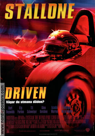 Driven 2001 movie poster Sylvester Stallone Kip Pardue Til Schweiger Renny Harlin Cars and racing