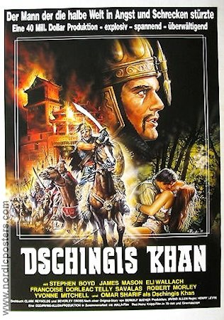 Dschingis Khan 1965 movie poster Stephen Boyd Omar Sharif