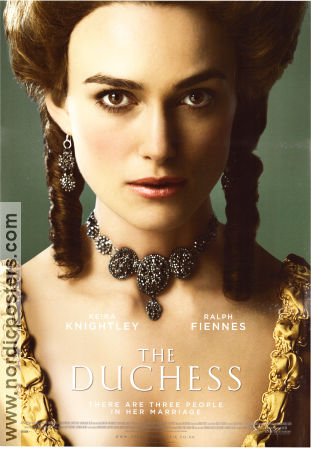 The Duchess 2008 movie poster Keira Knightley Ralph Fiennes Saul Dibb