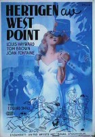 The Duke of West Point 1939 movie poster Louis Hayward Joan Fontaine Eric Rohman art Winter sports