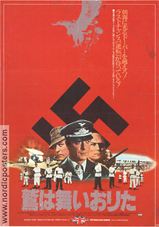 The Eagle Has Landed 1976 movie poster Michael Caine Donald Sutherland Robert Duvall John Sturges War Find more: Nazi