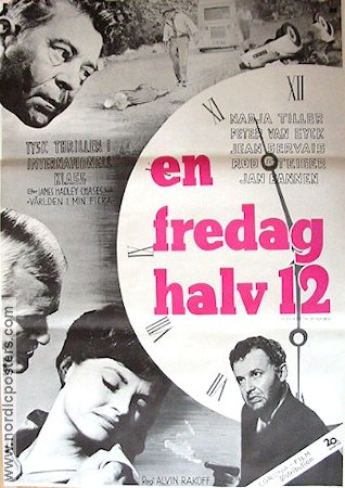 Freitag um halb Zwölf 1961 movie poster Nadja Tiller Rod Steiger Clocks