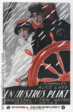 Uncharted Seas 1921 movie poster Alice Lake Carl Gerard Wesley Ruggles