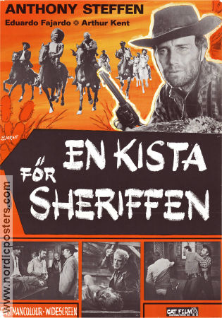 En kista för sheriffen 1965 poster Anthony Steffen Eduardo Fajardo Arturo Dominici Mario Caiano