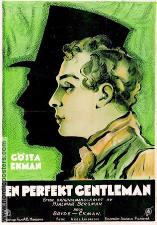 En perfekt gentleman 1927 movie poster Gösta Ekman