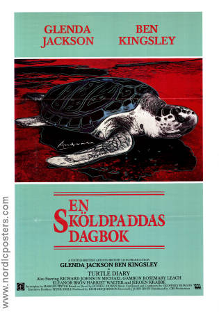Turtle Diary 1986 movie poster Glenda Jackson Ben Kingsley John Irvin