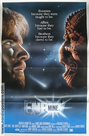 Enemy Mine 1985 poster Dennis Quaid Wolfgang Petersen