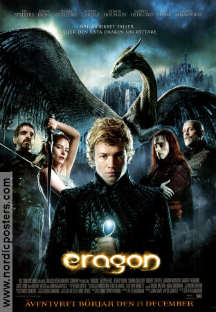 Eragon 2006 movie poster Ed Speleers Sienna Guillory Jeremy Irons Stefen Fangmeier Dinosaurs and dragons
