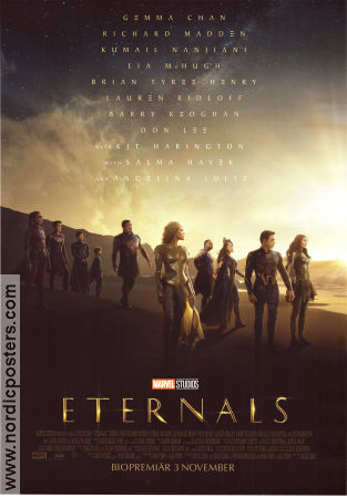 Eternals 2021 poster Gemma Chan Richard Madden Angelina Jolie Chloé Zhao Hitta mer: Marvel