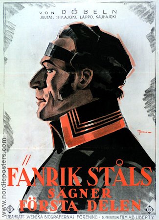 Fänrik Ståls sägner 1926 movie poster Edvin Adolphson