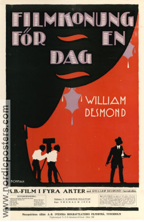 Filmkonung för en dag 1917 poster William Desmond Robert McKim Reginald Barker