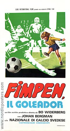 Fimpen 1974 movie poster Ronnie Hellström Bo Widerberg Football soccer