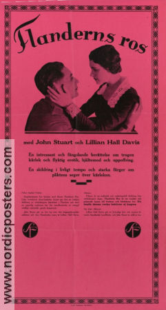 Roses of Picardy 1927 movie poster Lillian Hall-Davis John Stuart Maurice Elvey