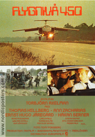 Flygnivå 450 1980 movie poster Thomas Hellberg Ann Zacharias Ernst-Hugo Järegård Torbjörn Axelman Planes