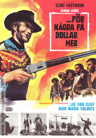 For a Few Dollars More 1965 poster Clint Eastwood Sergio Leone