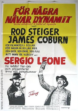 A Fistful of Dynamite 1974 poster James Coburn Sergio Leone
